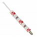 Alabama Crimson Tide White Infant Pacifier Clip - 2015 NCAA Baby Fanatic by Baby Fanatic