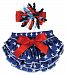 Stephan Baby Stars and Stripes Ruffled Diaper Cover and Curly Bow Headband, 12-18 Months