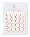 SwaddleDesigns Cotton Flannel Fitted Crib Sheet, Mod Circles, Orange