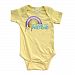 Apericots Fun It’s OK to Pretend Short Sleeve Baby Bodysuit With Cute Colorful Rainbow Design (12 Months, Yellow)