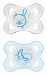 MAM Night Glow in the Dark Silicone Pacifier, Blue, 2-Count by MAM