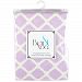 Kushies Baby Flannel Fitted Change Pad Sheet with Slits for Safety Straps, Lilac Lattice