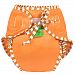 Kushies Baby Unisex Swim Diaper - Medium, Orange Solid, Medium,