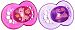MAM Silicone Crystal Pacifier, Girl, 6 Plus Months, 2-Count, (For Girl)