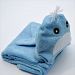 Little Ashkim Bamboo Rayon Hooded Turkish Towel - Blue Whale - 0-24 months by Little Ashkim