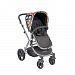 babyroues Letour Classic Stroller, Print-Kunta/Frosted Silver Frame