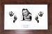 Anika-Baby BabyRice Baby Hand and Footprints Kit includes Black Inkless Prints/ Mahogany effect Frame with White Mount Display by Anika-Baby