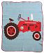 Green 3 Throw Blanket, Tractor by Green 3