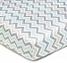 American Baby Company 100% Cotton Percale Fitted Crib Sheet, Blue Zigzag by American Baby Company