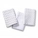 SwaddleMe Muslin Blankets Dot / Zig Zag (Grey, White , Pack of 3)