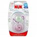 NUK Advanced Clear Shield Orthodontic Pacifier, Size 1, Assorted colors by NUK