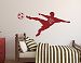 Personalized Name Soccer Wall Decal- Nursery Wall Decals - Soccer Player Wall Decal Vinyl (32Wx15H) by Lovely Decals World