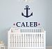 Custom Anchor Name Wall Decal - Nursery Room Decor - Nursery Wall Decals - Nautical Wall Decor (32Wx28H) by Lovely Decals World