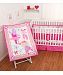 Baby girl Crib Bedding Set 4 Piece Ballerina Friends in Lovely Pink with 4 BONUS Bumper By Sumersault by Sumersault