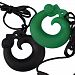 MyBoo Autism/Sensory/Teething Chewable Dragon Pendant - Set of 2, Black/Green by MyBoo
