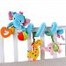 Happy Cherry Infant Baby Spiral Bed Stroller Toy Blue Elephant Design Activity Spiral Plush Toy