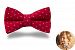 Twinklebelle Adjustable Bowtie for Baby Boys and Kids, Designer Cotton Bow Tie(Red)