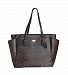 Coach F35414 Large Diaper Tote Travel Bag Coated Canvas Brown Black $495