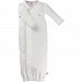 Magnificent Baby Pompidou Solid Gown, Cream, Newborn