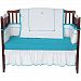 BabyDoll Unique Crib Bedding Set, Aqua