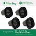 4 - Dirt Devil F25 F-25 Dust Cup Allergen Filters. Designed by FilterBuy to Replace Part #'s 2SV1102000 & 3SV0980000.