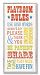 The Kids Room by Stupell Playroom Rules Use Kind Words Rectangle Wall Plaque by The Kids Room by Stupell