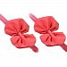 2X Pretty baby girls headband toddler infant chiffon bowknot headbands (Red)