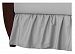 TL Care 100% Cotton Percale Crib Bed Skirt, Gray