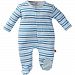 Magnificent Baby Up in The Air Stripe Footie, Blue, Preemie