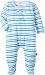 Magnificent Baby Up in The Air Stripe Footie, Blue, 12 Months