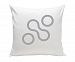 Spot On Square Join Organic Cotton Twill Pillow, Grey