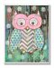 The Kids Room by Stupell Distressed Woodland Owl Rectangle Wall Plaque by The Kids Room by Stupell