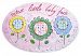 The Kids Room by Stupell Cutest Little Baby Face with Flowers Oval Wall Plaque by The Kids Room by Stupell