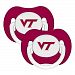 Virginia Tech Hokies NCAA Baby Pacifiers (2 Pack) by Baby Fanatic