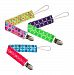 BabyKeeps Best Girls Universal Pacifier Holder with Metal Clip and Plastic Grip By Babykeeps, Fits Soothies and Teethers, Best Baby Shower Gift
