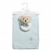 Baby Dumpling Heaven Sent Receiving Blanket and Rattle Gift Set, Boys, Blue by Baby Dumpling
