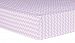 Trend Lab Orchid Bloom Chevron Fitted Crib Sheet, Purple
