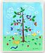 The Kids Room by Stupell Blue Birds with Nest in a Tree Square Wall Plaque by The Kids Room by Stupell