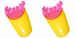 TASOM 2 Pc Faucet Extender Accessory Helps Children Toddler Kids Hand Wash in Bathroom Sink - 2 PC (Yellow and Pink) by TASOM
