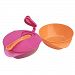 Tommee Tippee Explora Easy Scoop Feeding Bowls with Lid & Spoon (Girl) by Tommee Tippee
