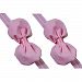 2X Pretty baby girls headband toddler infant chiffon bowknot headbands (Pink)