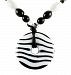 Teething Bling Beaded Zebra Pendant Necklace by Smart Mom by Teething Bling