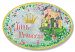 The Kids Room by Stupell Little Princess Floral Border with Castle Oval Wall Plaque by The Kids Room by Stupell