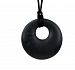 Stimtastic Chewable Silicone Round Pendant Nontoxic BPA and Phthalate Free, Onyx by Stimtastic
