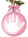 Tiny Ideas Baby's Handprint Ball Ornament, Pink by Tiny Ideas