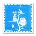 The Kids Room by Stupell White Owls on Blue Square Wall Plaque by The Kids Room by Stupell