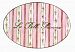 The Kids Room by Stupell La Belle Princess Pink and Floral Striped Oval Wall Plaque by The Kids Room by Stupell
