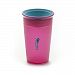 JUICY! WOW CUP TM - NEW Translucent Wow Cup with Freshness Lid - 9 oz. (Pink/Teal) by Wow Gear