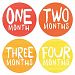 Lucy Darling Baby Monthly Stickers - Gender Neutral - Rainbow Spectrum - Months 1-12 by Lucy Darling