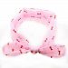 Dot bow rabbit ear hair bands hair decoration for your pretty child, various color available (Pink)